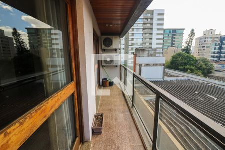 Sacada da Sala de apartamento à venda com 3 quartos, 162m² em Menino Deus, Porto Alegre