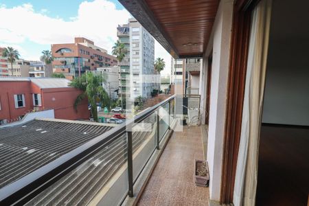 Sacada da Sala de apartamento à venda com 3 quartos, 162m² em Menino Deus, Porto Alegre