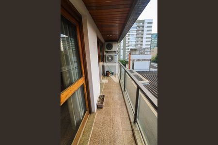 Sacada da Sala de apartamento à venda com 3 quartos, 162m² em Menino Deus, Porto Alegre