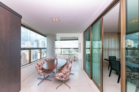 Varanda da Sala de apartamento à venda com 4 quartos, 278m² em Vila da Serra, Nova Lima