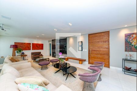 Sala de apartamento à venda com 4 quartos, 278m² em Vila da Serra, Nova Lima