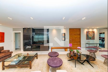 Sala de apartamento à venda com 4 quartos, 278m² em Vila da Serra, Nova Lima