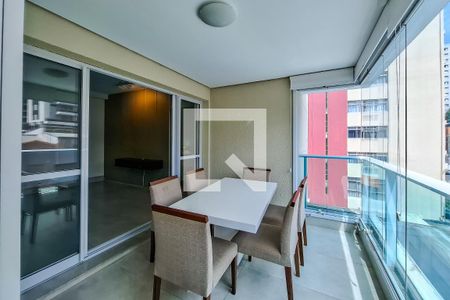 Varanda da Sala de apartamento à venda com 1 quarto, 40m² em Paraíso, São Paulo