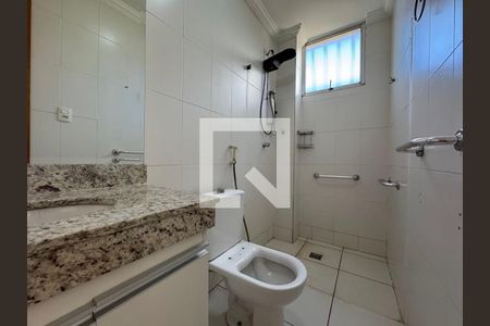 Banheiro da Suíte de apartamento à venda com 3 quartos, 75m² em Havaí, Belo Horizonte