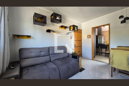 Sala  de apartamento à venda com 2 quartos, 64m² em Vila Helena, Santo André