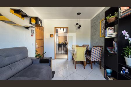 Sala  de apartamento à venda com 2 quartos, 64m² em Vila Helena, Santo André