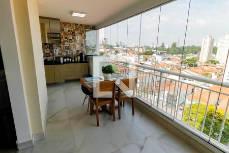 Varanda da Sala de apartamento à venda com 3 quartos, 125m² em Jardim Vazani, São Paulo
