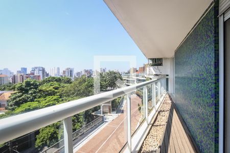 Varanda da Sala das Suites de casa de condomínio à venda com 3 quartos, 350m² em Real Parque, São Paulo