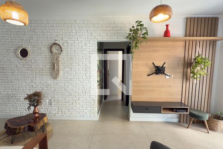 Sala de apartamento para alugar com 1 quarto, 60m² em Canto do Forte, Praia Grande