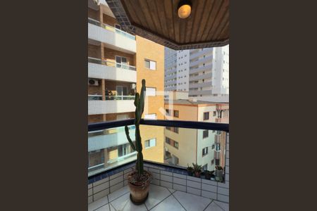 varanda Sala de apartamento para alugar com 1 quarto, 60m² em Canto do Forte, Praia Grande