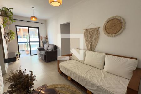 Sala de apartamento para alugar com 1 quarto, 60m² em Canto do Forte, Praia Grande