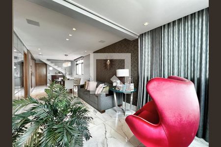 Sala de apartamento à venda com 4 quartos, 230m² em Calafate, Belo Horizonte