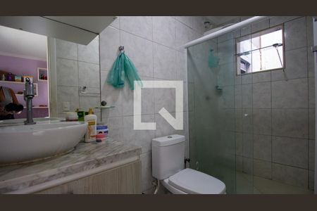 Banheiro da Suíte 1 de casa de condomínio à venda com 3 quartos, 150m² em Vargem Pequena, Rio de Janeiro