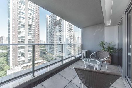 varanda de apartamento à venda com 1 quarto, 41m² em Brooklin, São Paulo