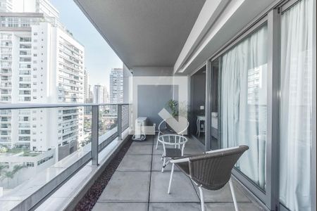 varanda de apartamento à venda com 1 quarto, 41m² em Brooklin, São Paulo