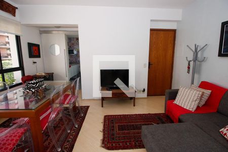 Sala de apartamento para alugar com 1 quarto, 50m² em Morumbi, São Paulo