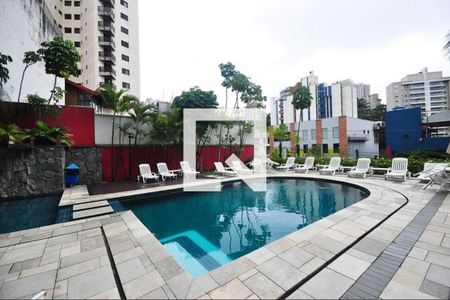 Área comum - Piscina de apartamento para alugar com 1 quarto, 50m² em Morumbi, São Paulo