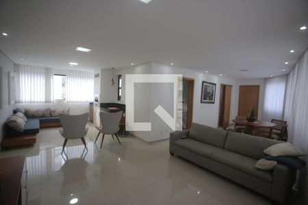 Sala de apartamento à venda com 4 quartos, 167m² em Buritis, Belo Horizonte