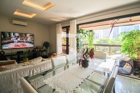 Sala de Jantar de apartamento à venda com 1 quarto, 93m² em Barra da Tijuca, Rio de Janeiro