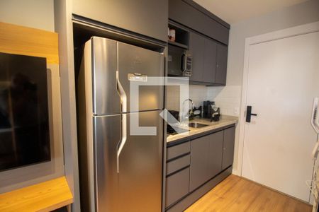 Cozinha de kitnet/studio à venda com 1 quarto, 25m² em Campo Belo, São Paulo