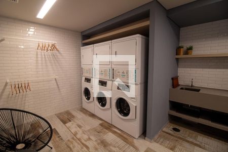 Área comum - Lavanderia de kitnet/studio à venda com 1 quarto, 25m² em Campo Belo, São Paulo