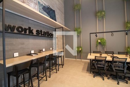 Área comum - Coworking de kitnet/studio à venda com 1 quarto, 25m² em Campo Belo, São Paulo