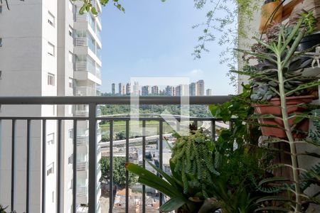 Varanda de apartamento à venda com 1 quarto, 27m² em Jardim Caravelas, São Paulo