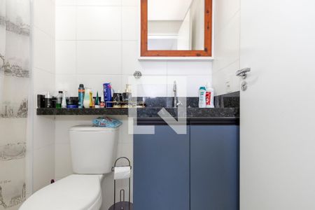 Banheiro de apartamento à venda com 1 quarto, 27m² em Jardim Caravelas, São Paulo