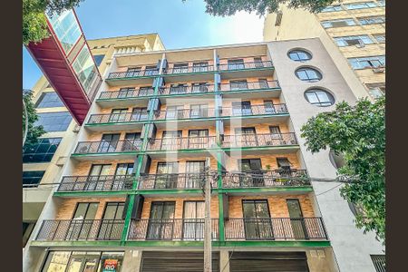 Fachada do Prédio de kitnet/studio à venda com 1 quarto, 32m² em Centro, Rio de Janeiro