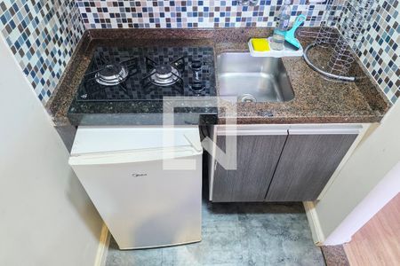 Cozinha de apartamento para alugar com 1 quarto, 37m² em Jardim Sao Dimas, São José dos Campos