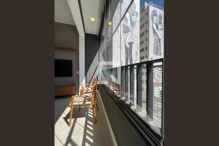 Varanda de kitnet/studio à venda com 1 quarto, 34m² em Pinheiros, São Paulo