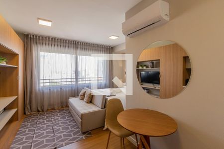 Sala/Cozinha de kitnet/studio à venda com 1 quarto, 27m² em Farroupilha, Porto Alegre