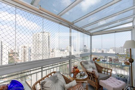 Varanda da Sala de apartamento à venda com 3 quartos, 169m² em Santo Amaro, São Paulo