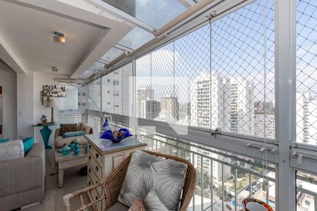 Varanda da Sala de apartamento à venda com 3 quartos, 169m² em Santo Amaro, São Paulo