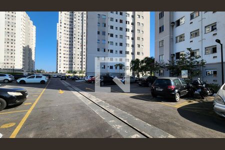 Área comum - Garagem de apartamento para alugar com 2 quartos, 40m² em Castelo, Santos