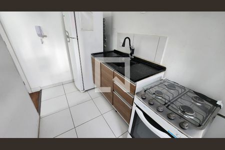 Cozinha de apartamento para alugar com 2 quartos, 40m² em Castelo, Santos