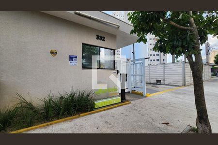 Fachada e Placa de apartamento para alugar com 2 quartos, 40m² em Castelo, Santos