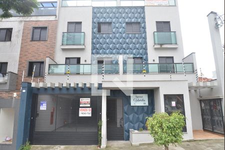 Fachada Placa de apartamento à venda com 2 quartos, 45m² em Vila América, Santo André