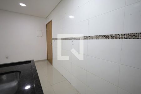 Cozinha de apartamento à venda com 2 quartos, 37m² em Parque Erasmo Assunção, Santo André