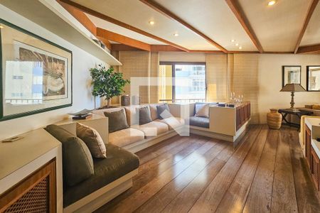 Sala de apartamento para alugar com 4 quartos, 348m² em Centro, Guarujá