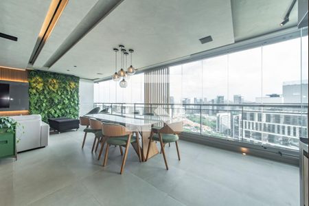 Sala - Varanda Gourmet de apartamento à venda com 3 quartos, 197m² em Jardim das Acacias, São Paulo