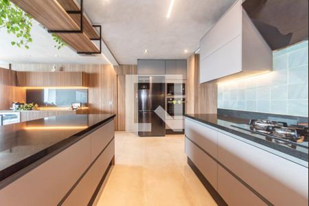 Cozinha de apartamento à venda com 3 quartos, 197m² em Jardim das Acacias, São Paulo