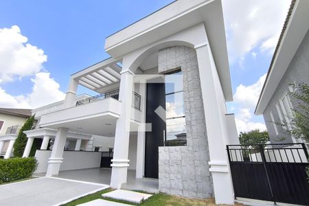 Fachada de casa de condomínio à venda com 4 quartos, 300m² em Medeiros, Jundiaí