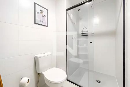 Banheiro de apartamento à venda com 1 quarto, 28m² em Pinheiros, São Paulo