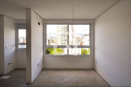 Sala de apartamento à venda com 1 quarto, 44m² em Menino Deus, Porto Alegre