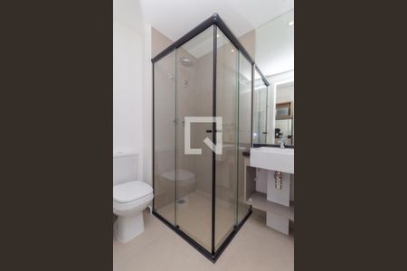 Banheiro de kitnet/studio para alugar com 1 quarto, 20m² em Paraíso, São Paulo