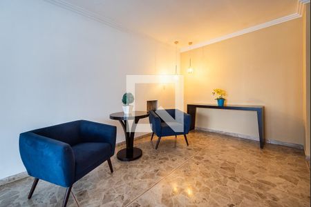 Hall de entrada de apartamento para alugar com 1 quarto, 60m² em Gonzaga, Santos