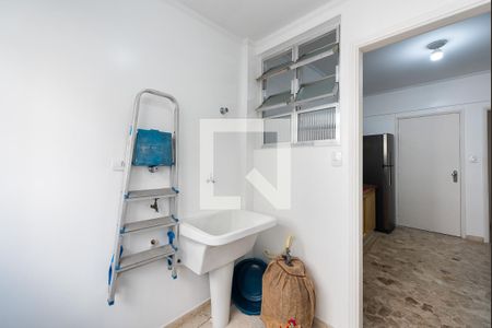 Área de serviço de apartamento para alugar com 1 quarto, 60m² em Gonzaga, Santos