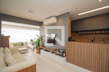 Sala de apartamento à venda com 3 quartos, 74m² em Vila Mangalot, São Paulo