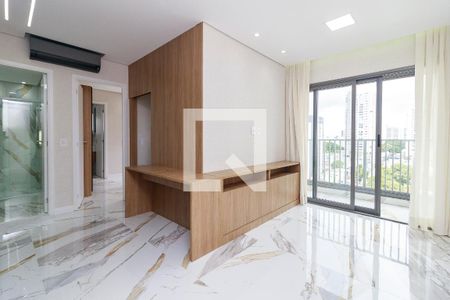 Sala de apartamento para alugar com 2 quartos, 46m² em Chácara Santo Antônio (zona Sul), São Paulo
